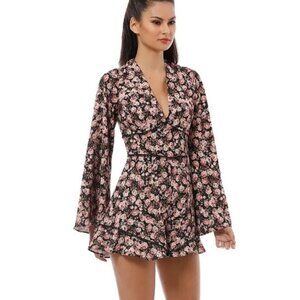 KEEPSAKE The Label One Love Playsuit Romper Floral Medium